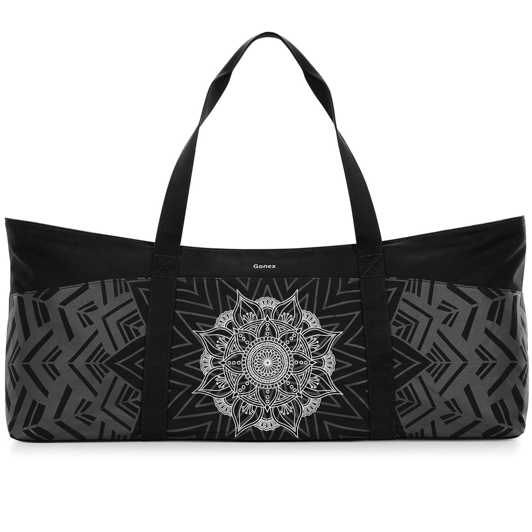Gonex Yogatasche, Extra Grosse Canvas Sporttasche mit Wasserdichtem Fach & Metallreissverschluss, Fü