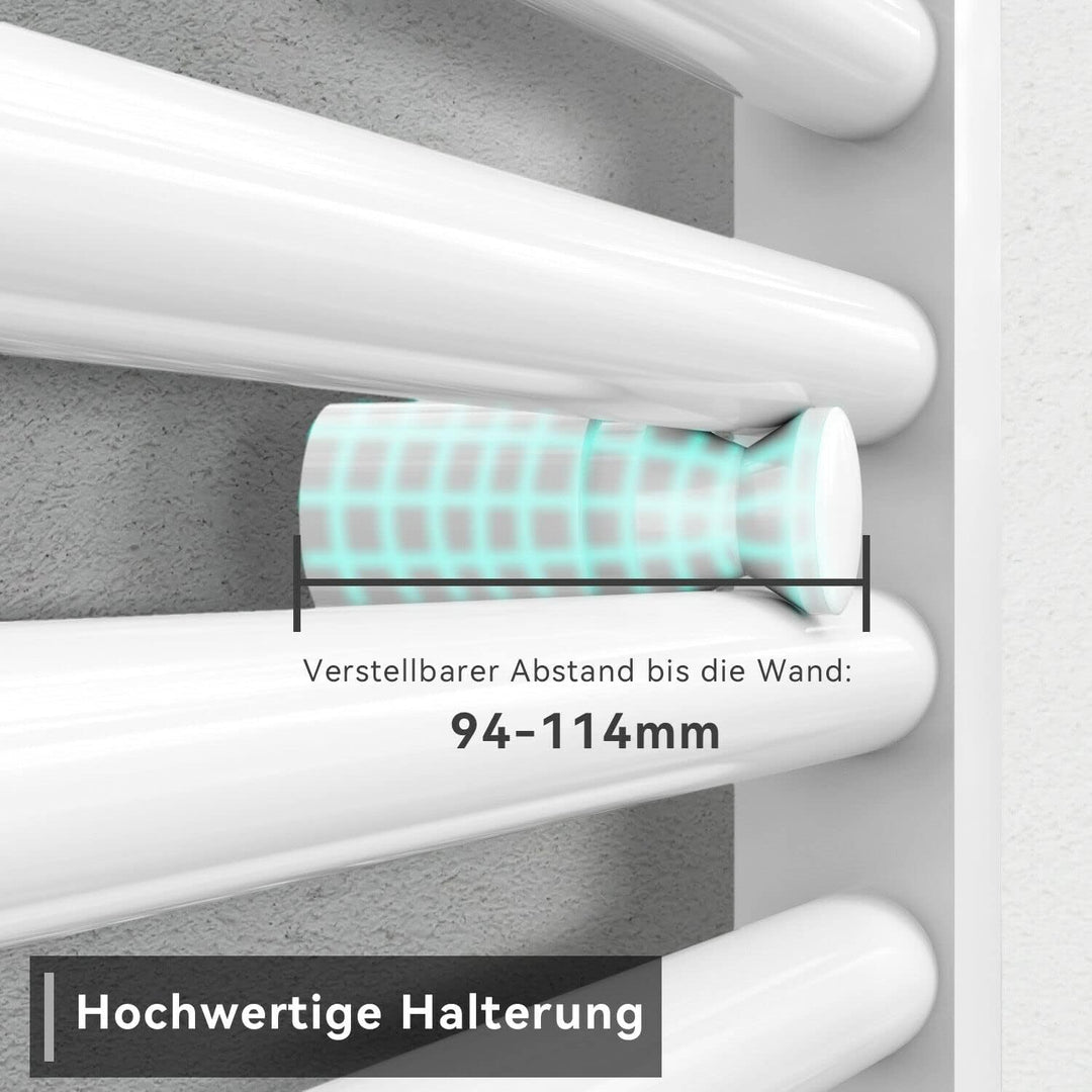 SONNI Handtuchtrockner Heizkörper Bad Mittelanschluss Handtuchwärmer Badheizkörper Weiss Gerade 50 *
