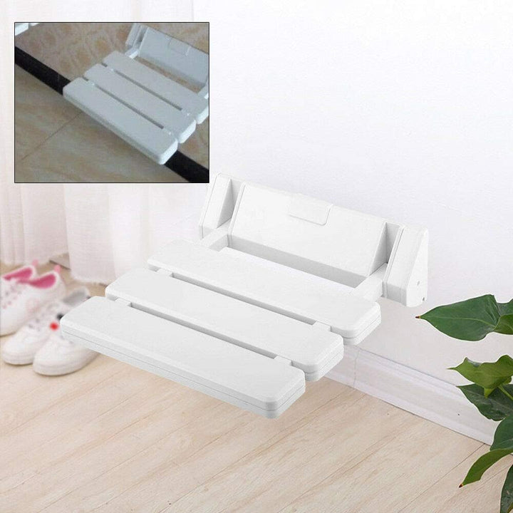 Duschsitz Duschklappsitz Bis 130Kg Tragkraft Duschhocker Wandmontage Dusche Sitzgelegenheit Stuhl 36