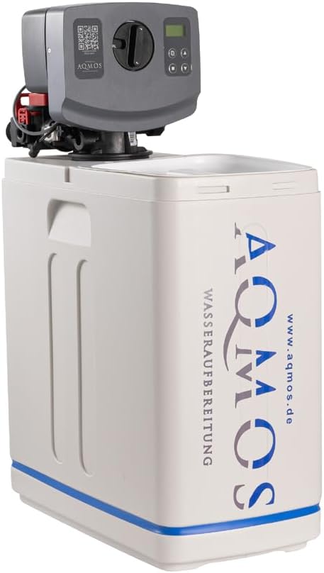 Aqmos R2D2-32 Wasserenthärtungsanlage mit Anschlussset und Montageblock, für Haushalte bis zu 5 Pers