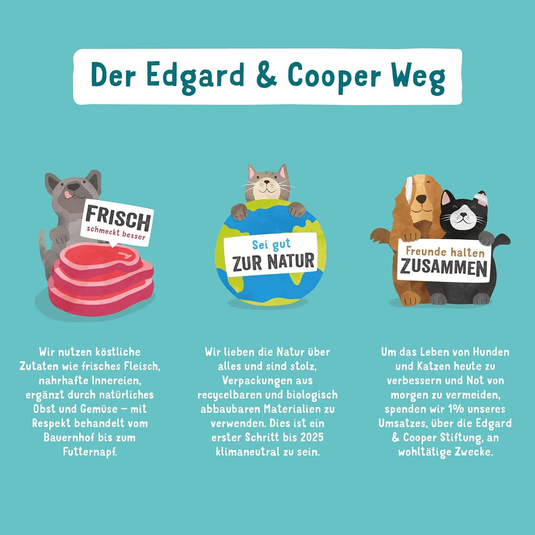 Edgard &amp; Cooper Snacks 56 Dental Stick Medium Hund Natural 8x7 Kausticks Zahnpflege Minze &amp; Erdbeere