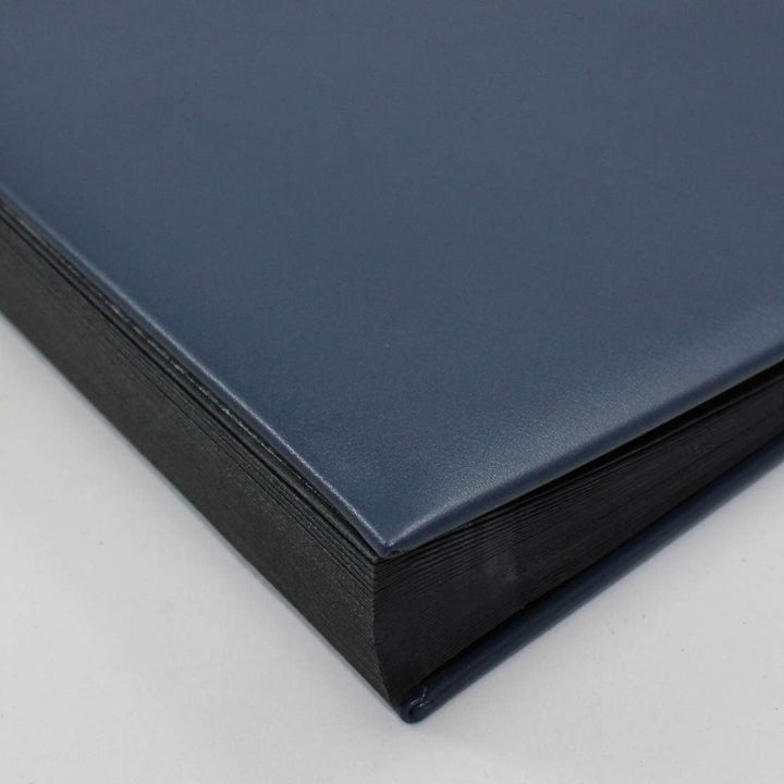 Pultordner mit Register 1-31 aus glattem Vollrindleder in Blau