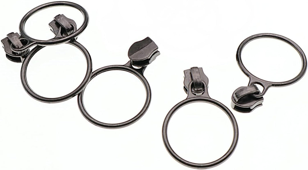 #5 Metallic Nylon Coil Reissverschlüsse 9.1m Schwarz Nickel Zähne Reissverschluss mit 25 Stück Schie