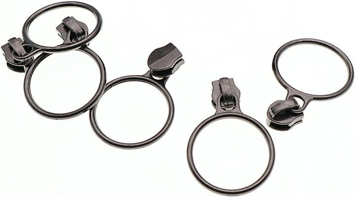 #5 Metallic Nylon Coil Reissverschlüsse 9.1m Schwarz Nickel Zähne Reissverschluss mit 25 Stück Schie