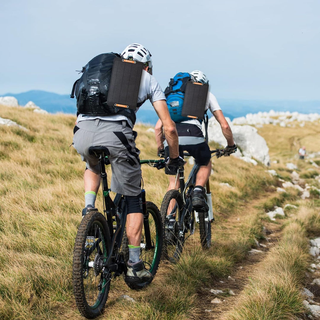 2Pcs SolarPanel mit USB Anschluss, 6W 5V Solarladegerät,IP67 Wasserdichtes USB solar Charger für DIY