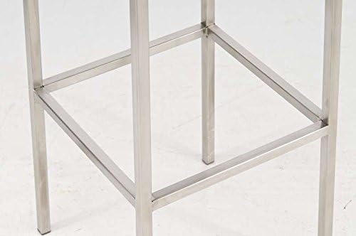 CLP Barhocker Montreal I Gepolsterter Barstuhl mit Kunstlederbezug I Tresenhocker mit Metallgestell,