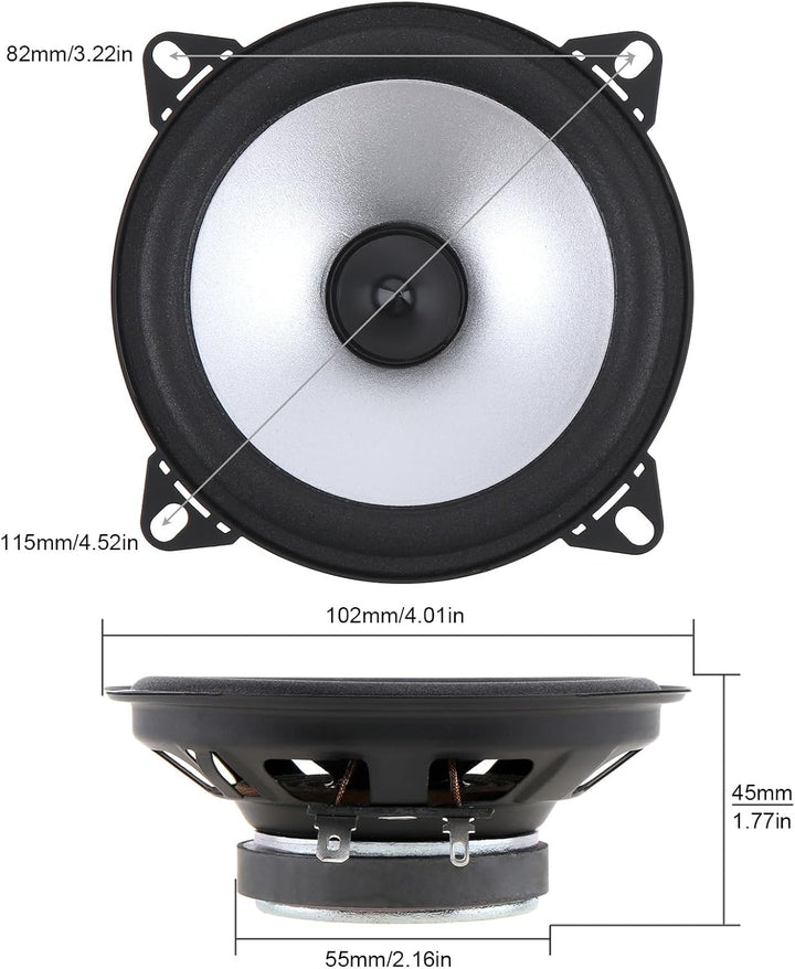 ePathChina HiFi Lautsprecher 10,2 cm, 60 W 2-Wege Auto-Koaxial, Audio, Musik, Stereo, volle Frequenz