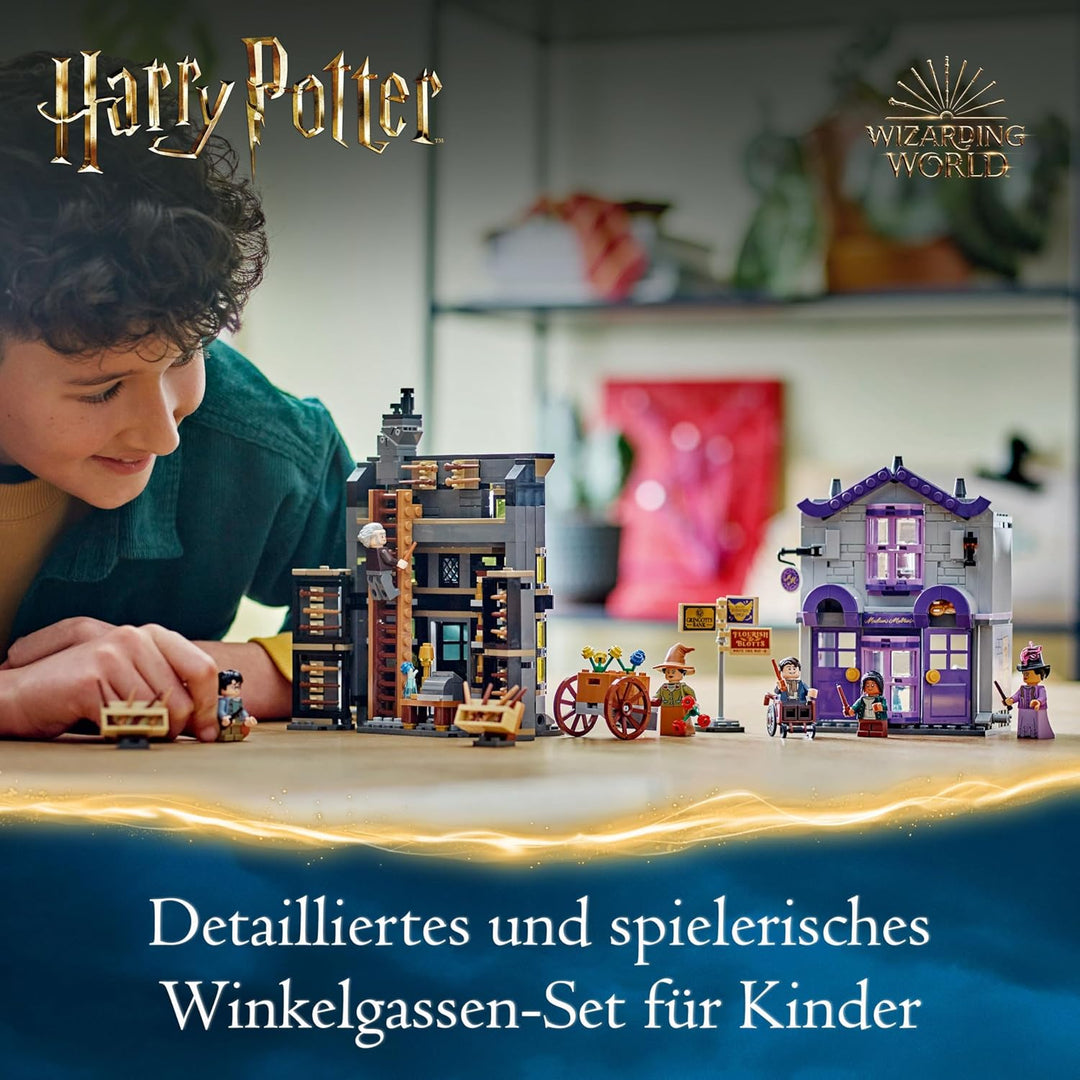 LEGO Harry Potter Ollivanders & Madam Malkins Anzüge, Läden aus der Winkelgasse, Spielset für Kinder