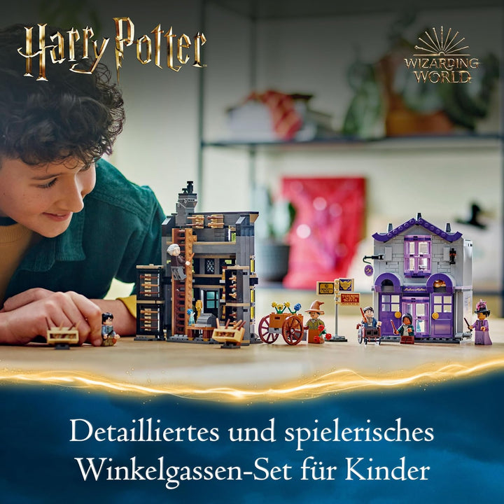LEGO Harry Potter Ollivanders & Madam Malkins Anzüge, Läden aus der Winkelgasse, Spielset für Kinder