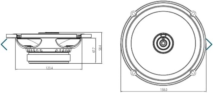 JBL Club 620F 2-Wege Auto Lautsprecher Set von Harman Kardon - 180 Watt KFZ Autolautsprecher für den