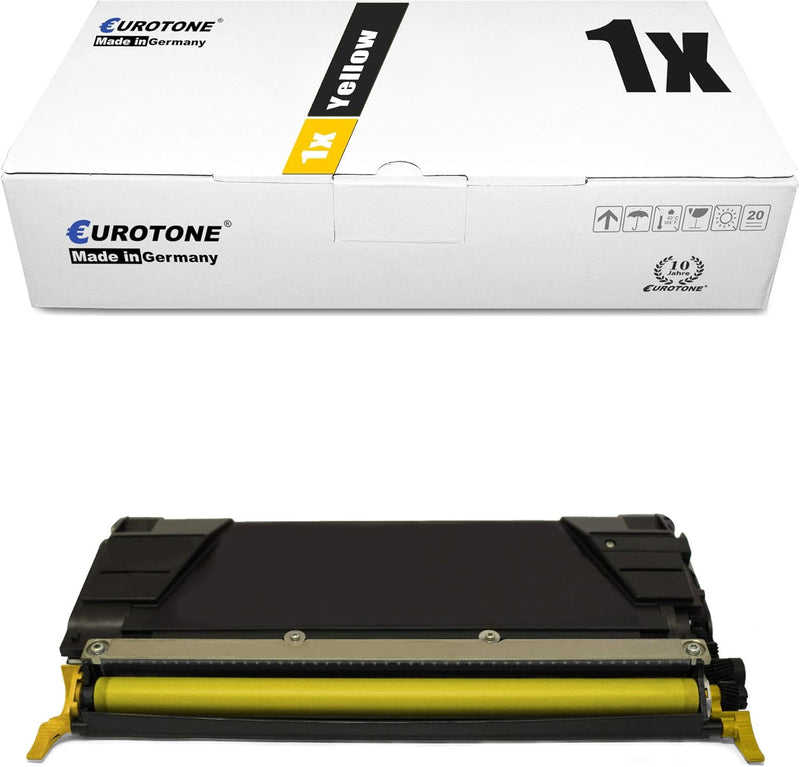 Eurotone Toner Yellow ersetzt C746H1YG XXL für Lexmark C746 & C748 Duplex Netzwerk Bürokopierer