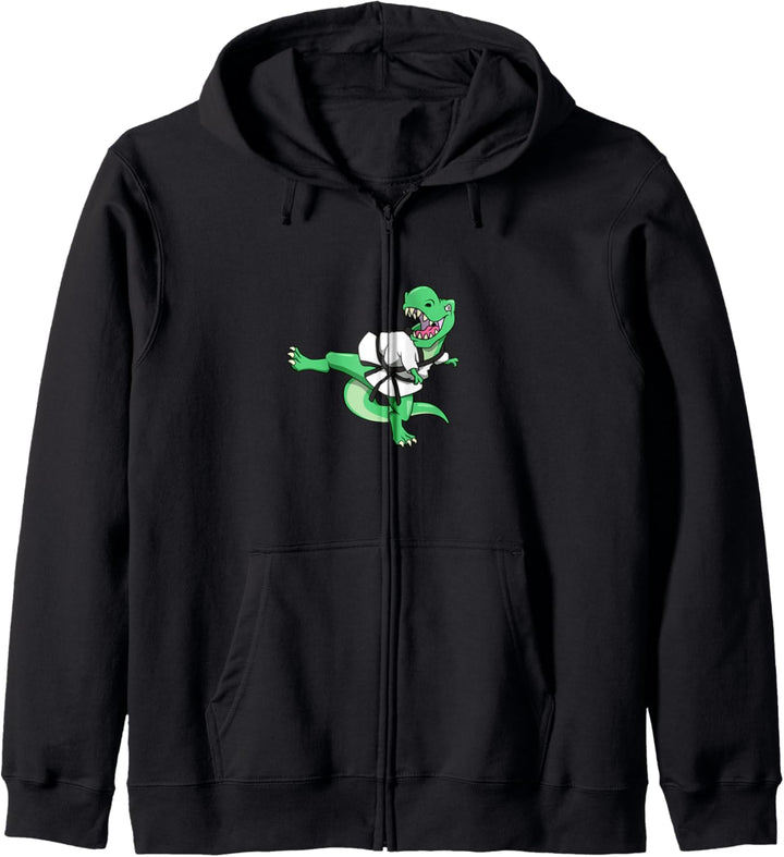 Cartoon TREX macht Hapkido Kapuzenjacke
