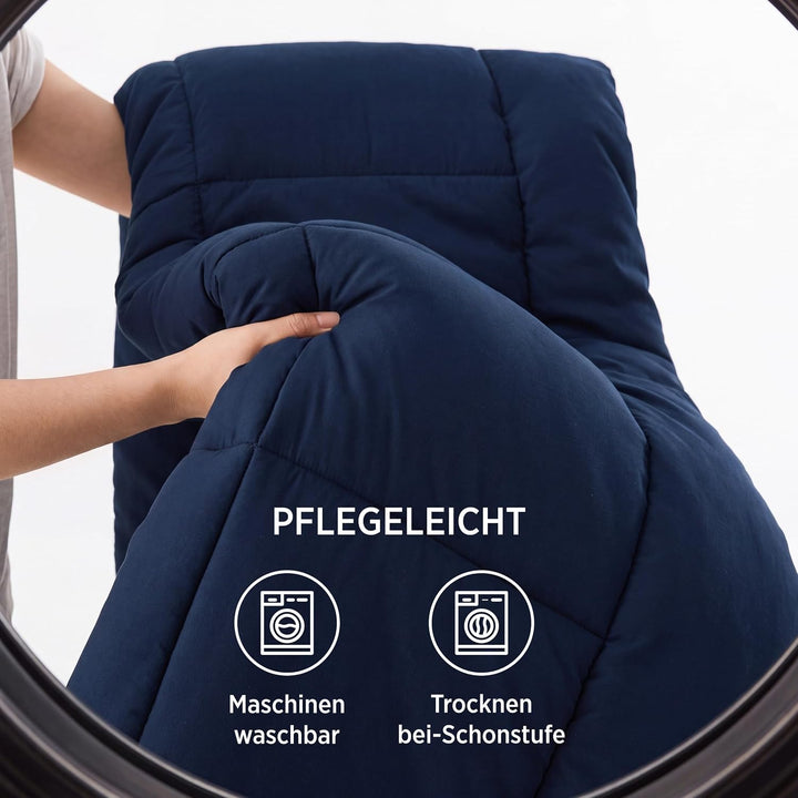 BEDSURE Bettdecke 240x220 Ganzjahresdecke Steppdecke - Bettdecke Ohne Bezug 240x220cm 300GSM - 4 Jah