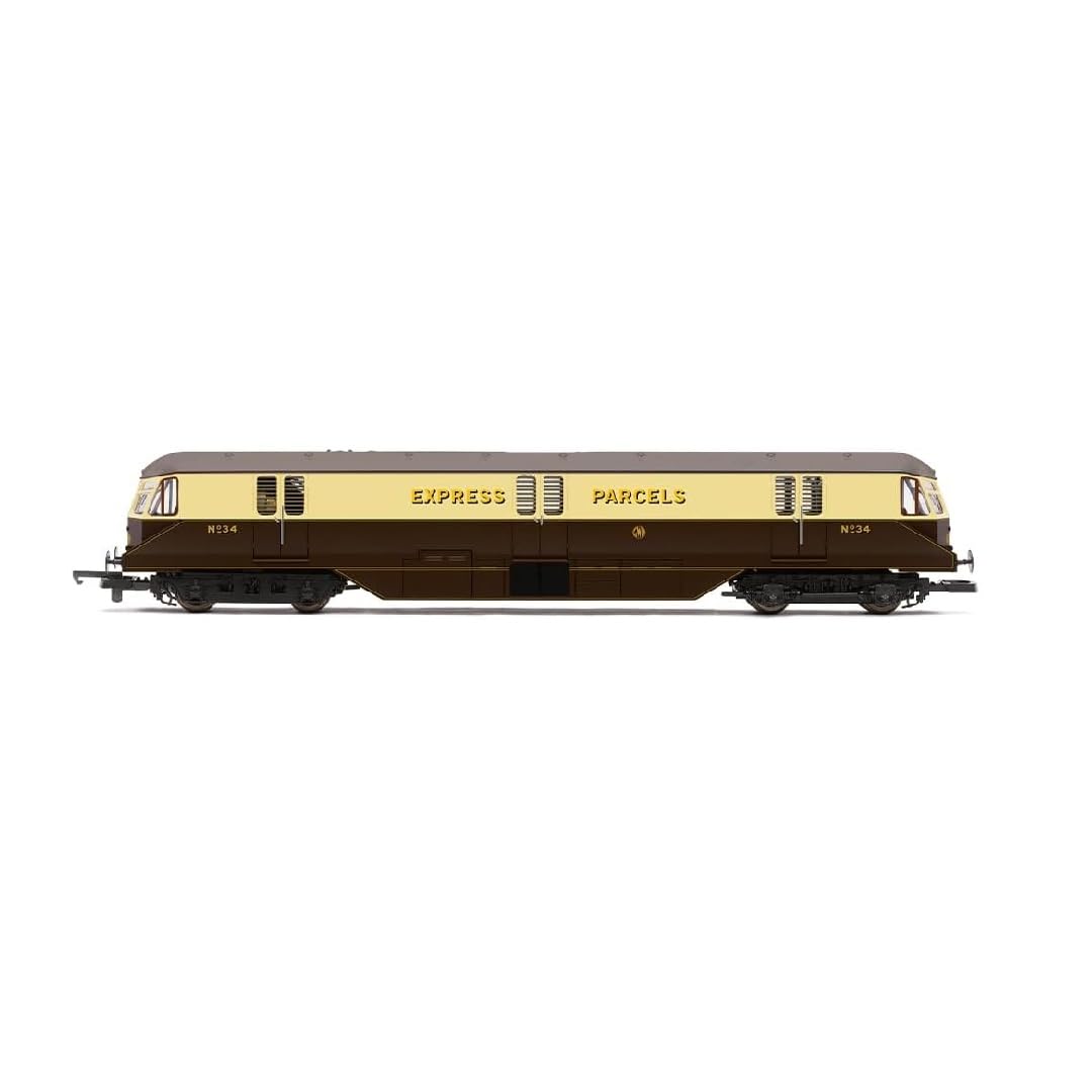Hornby R30384 Railroad Plus GWR BO-BO Paketwagen Nr. 34 – Dampflokomotiven der 3. Ära