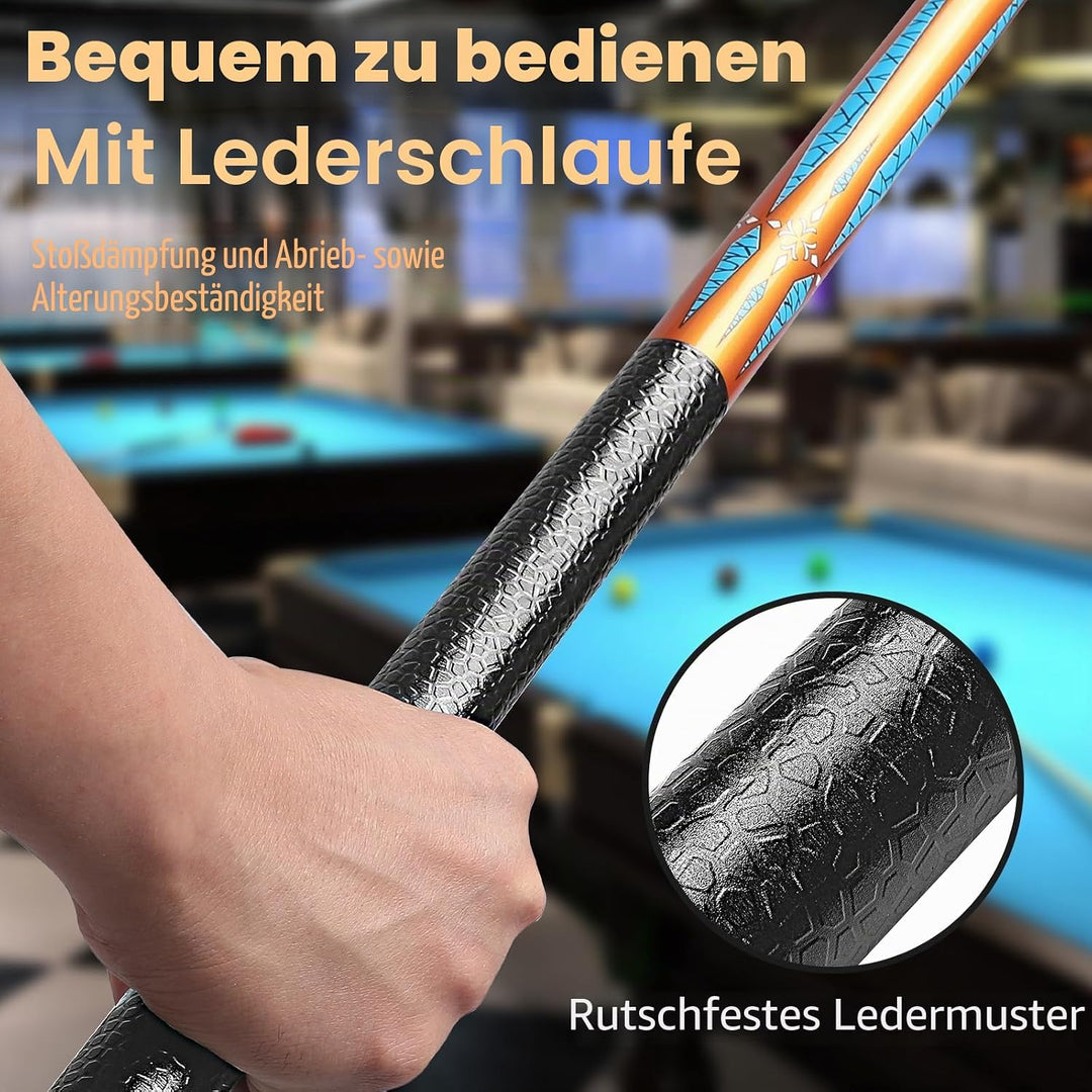 Billard Queue 18 19 20 21 oz, 58" Pool Queue Sticks 13mm Spitzen für Professionelle Billardspieler,