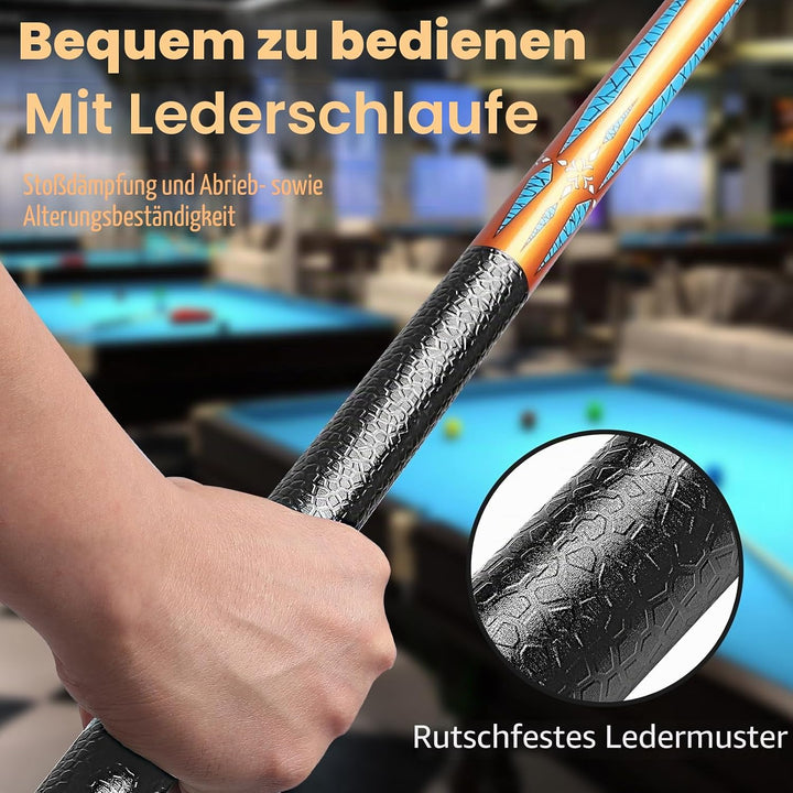 Billard Queue 18 19 20 21 oz, 58" Pool Queue Sticks 13mm Spitzen für Professionelle Billardspieler,