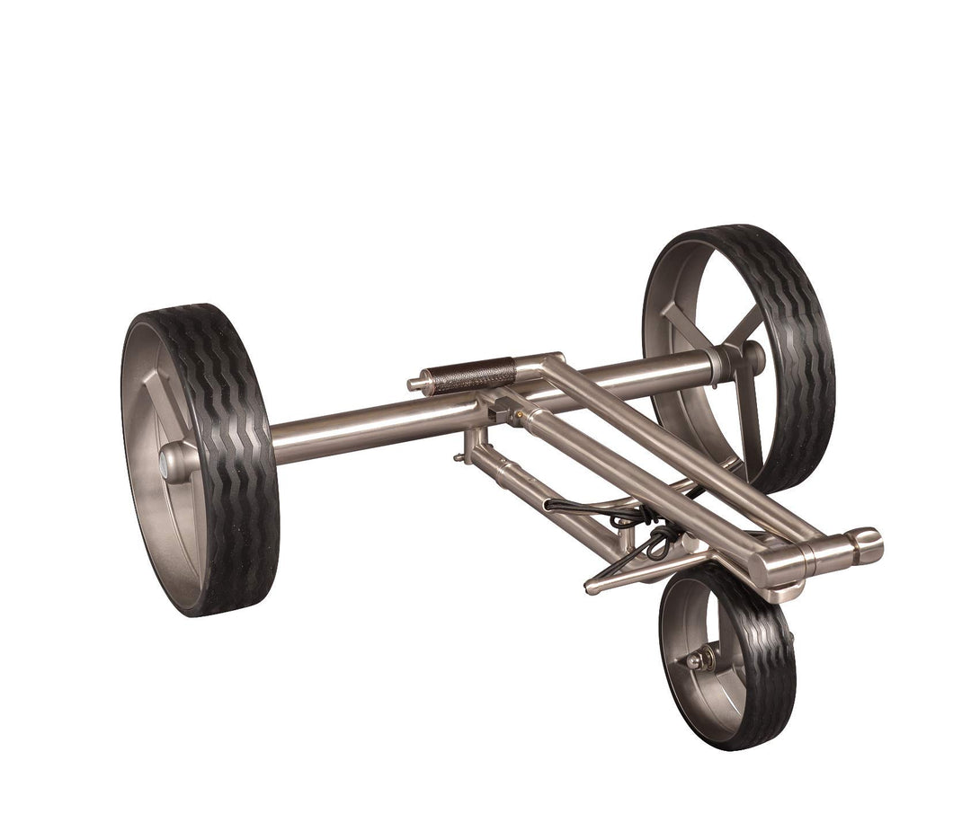 Parccurate Kolibri Edelstahl Lithium Elektrotrolley Golfcaddy, mit Falt-/Zerlege-Design, Basismodell