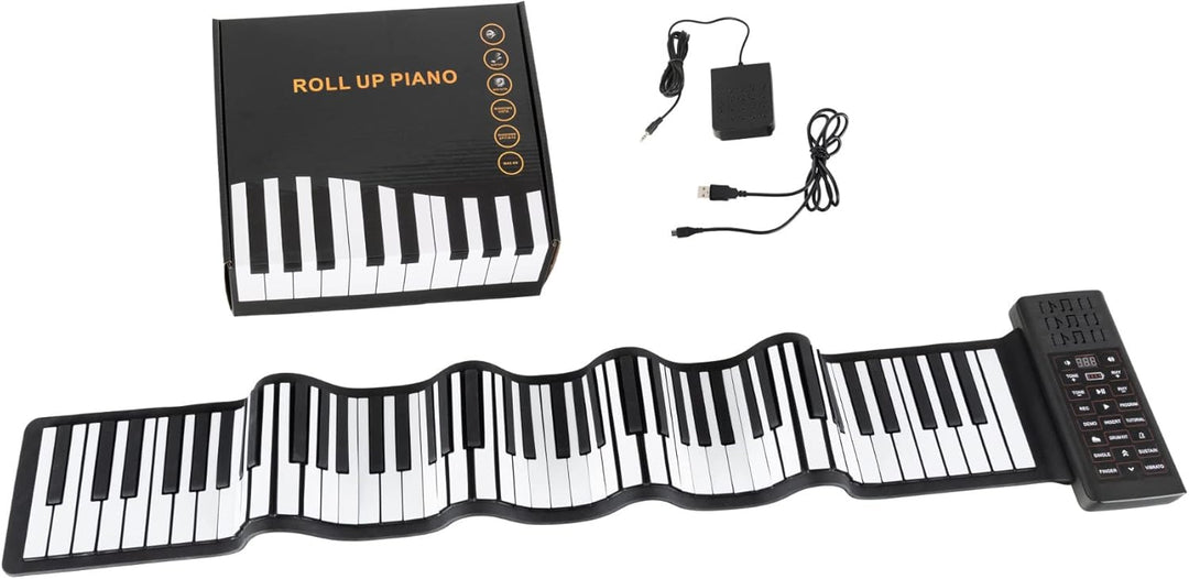 McGrey RA-88 Rollpiano - Faltbares Klavier zusammenrollbar für Transport - Li-Ionen Akku - Praktisch