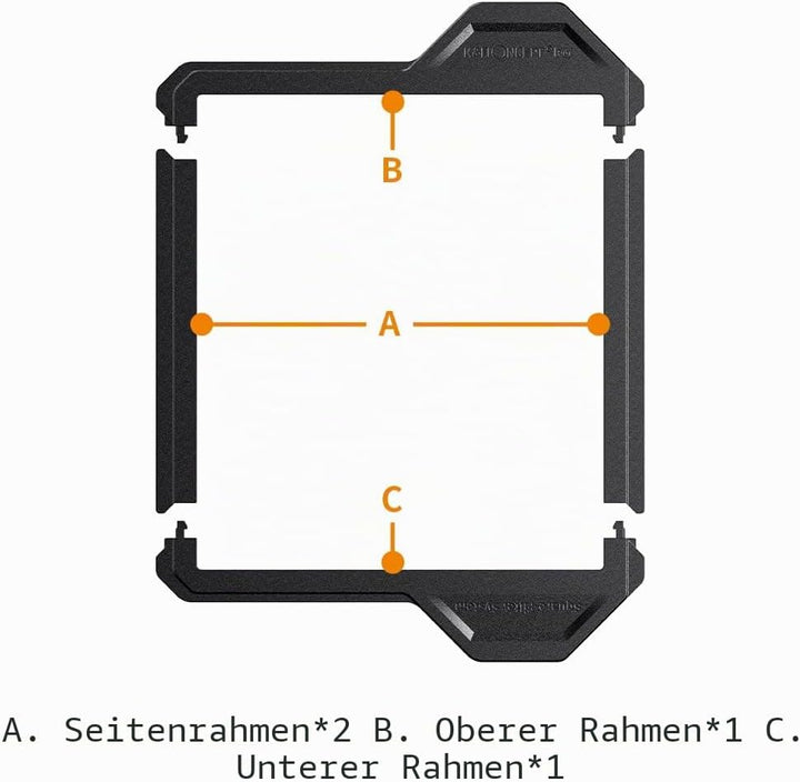 K&amp;F CONCEPT Nano X-PRO Filterschutzrahmen Filterzubehör für 100 * 100mm Rechteckfilter(2 Stück) 100x