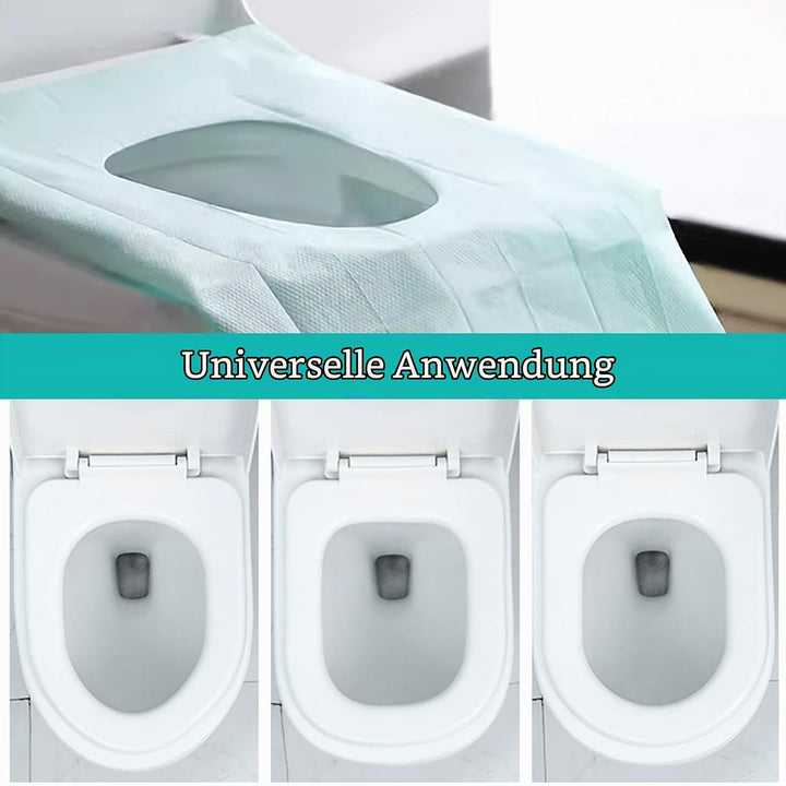 60 Stück Einweg Toilettenauflage, Einweg Toilette Auflage,Toiletten Sitzbezug für Kinder und Erwachs
