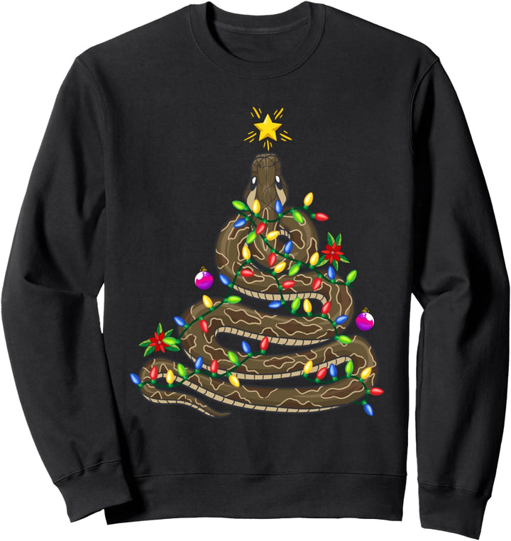 Python Weihnachtsbaum Weihnachten Schlange Tier Sweatshirt