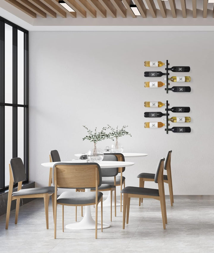 VINAK – Weinregal aus Stahlwand für alle Arten von Weinflaschen | Modernes und minimalistisches Desi