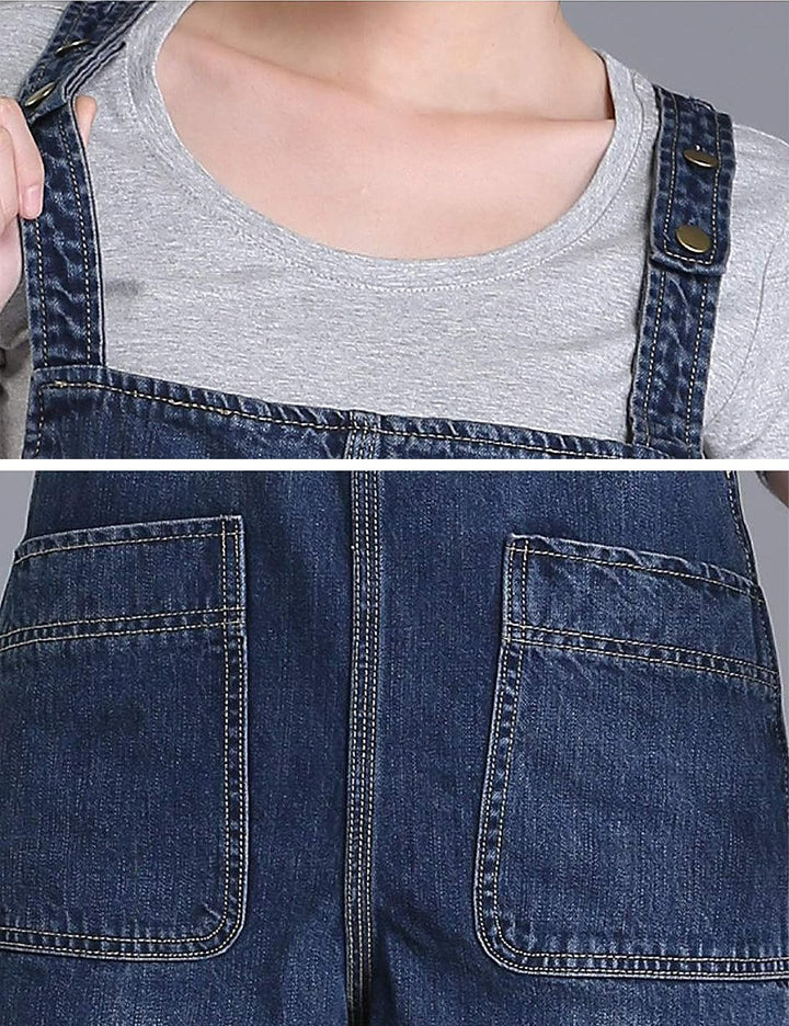 Damen Casual Loose Denim Latzhose Bib Verstellbare Jean Overalls Romper Jumpsuit Harem Hosen, S Dunk