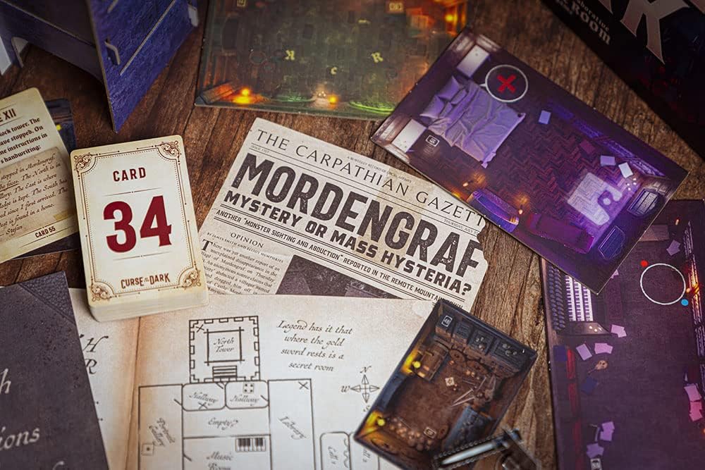 Professor Puzzle Curse of The Dark Escape Room Spiel – Untersuchen Sie das Geheimnis eines verurteil