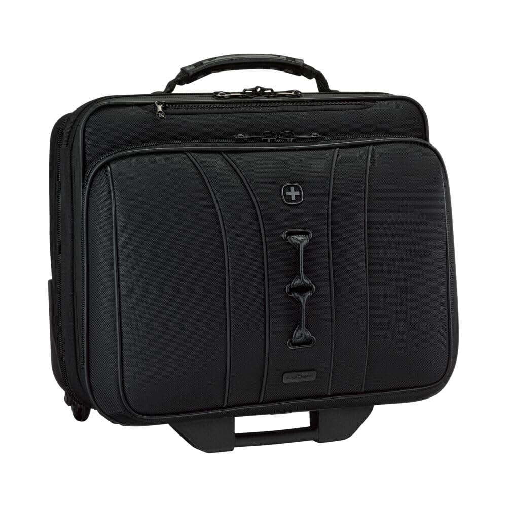 WENGER Legacy Black Series Aktenkoffer, Laptop-Tasche zum Rollen, Trolley, Notebook bis 15,6 Zoll, 2