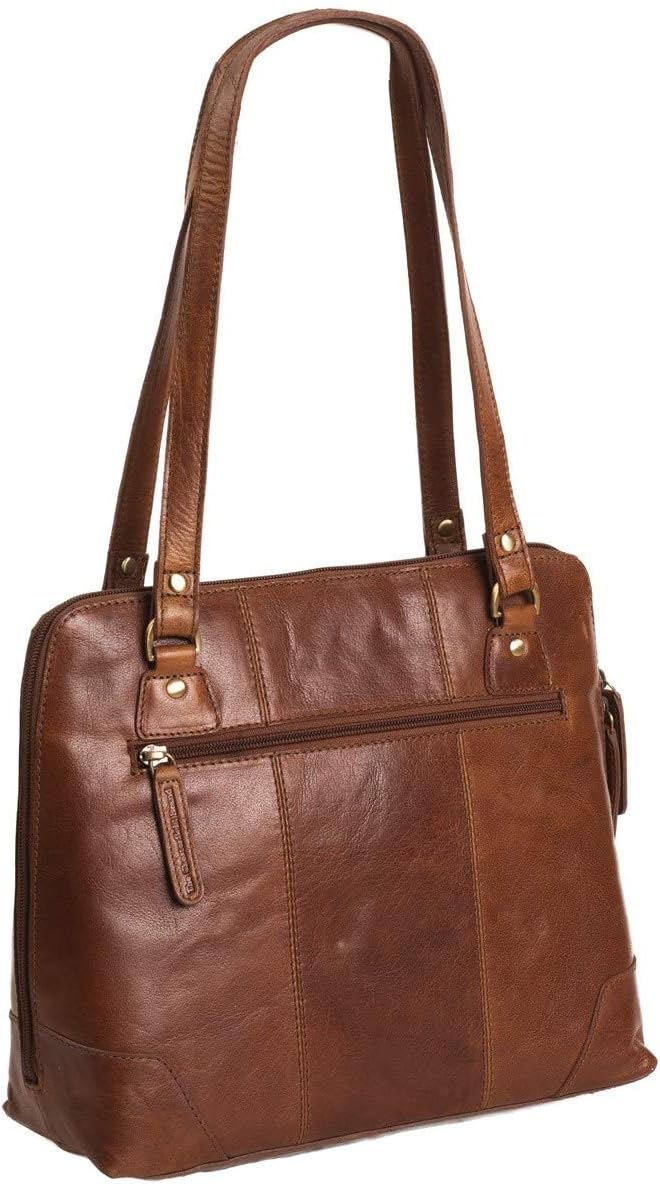 The Chesterfield Brand Antique Buff Elly Schultertasche Leder 30 cm Cognac Einheitsgrösse, Cognac Ei