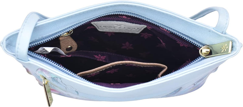 Anuschka Damen Cross Body aus Leder, handbemalt Einheitsgrösse Underwater Beauty, Einheitsgrösse Und