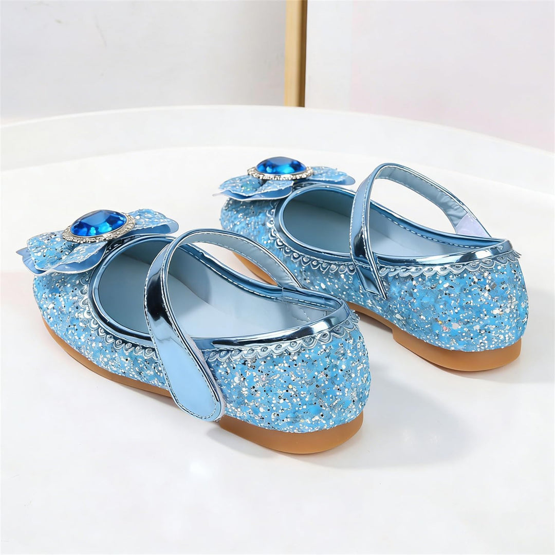 Mädchen Prinzessin Schuhe ELSA Kristall Schuhe Frozenn Eiskönigin Sandalen Partei Glitzer Pumps Fest