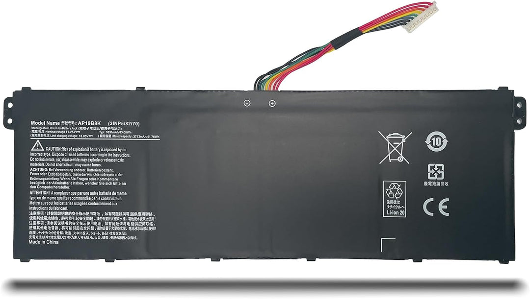 AP19B8K 3INP5/82/70 Laptop Akku kompatibel mit Acer Aspire A315-23 A315-58 A317-52 A317-53 A514-53 A