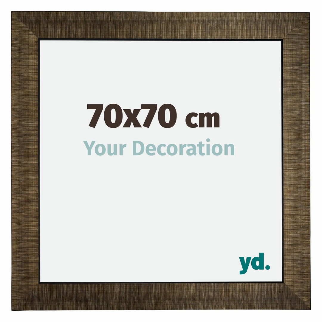 yd. Your Decoration - Bilderrahmen 70x70 cm - Bilderrahmen aus Holz mit Acrylglas - Antireflex - Aus