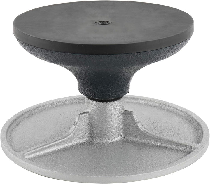Homtone Drehbare Töpferscheibe mit Metallplatte aus Stahl, 18cm Durchmesser Skulptur-Töpferscheibe,