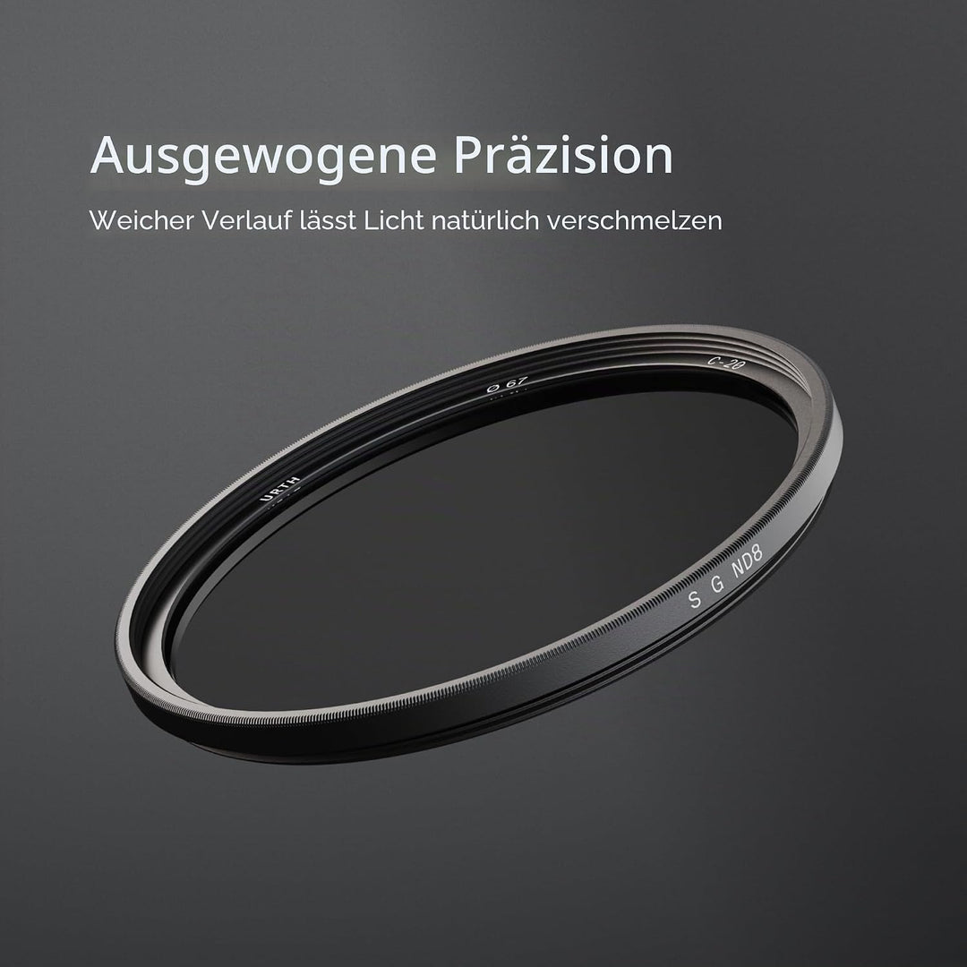 Urth 67 mm Grauverlaufsfilter Soft ND8 GND Filter (Plus+) 67mm, 67mm