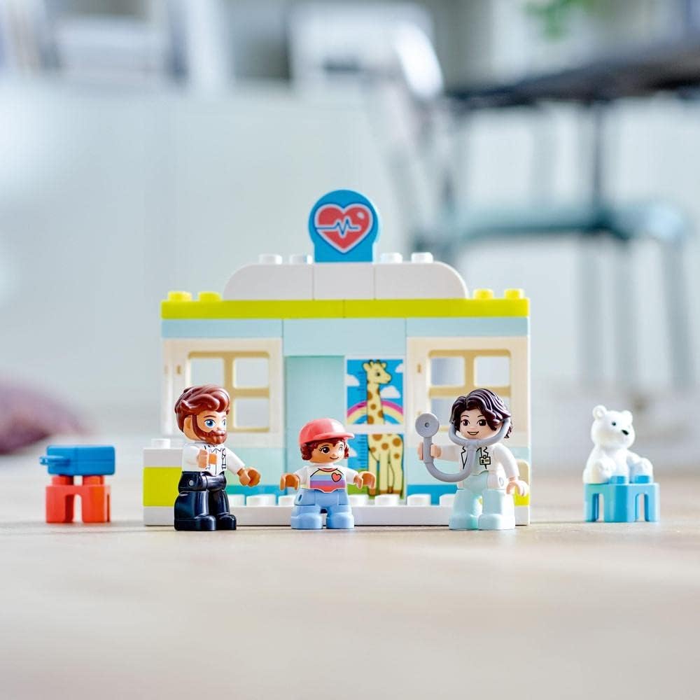 LEGO 10968 DUPLO Arztbesuch, Lernspielzeug für Kleinkinder, Spielzeug für Mädchen und Jungen ab 2 Ja