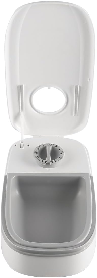 Sarini Automatischer Futterspender für Katzen und Hunde, 350 ml, mit 48-Stunden-Timer, Futterspender