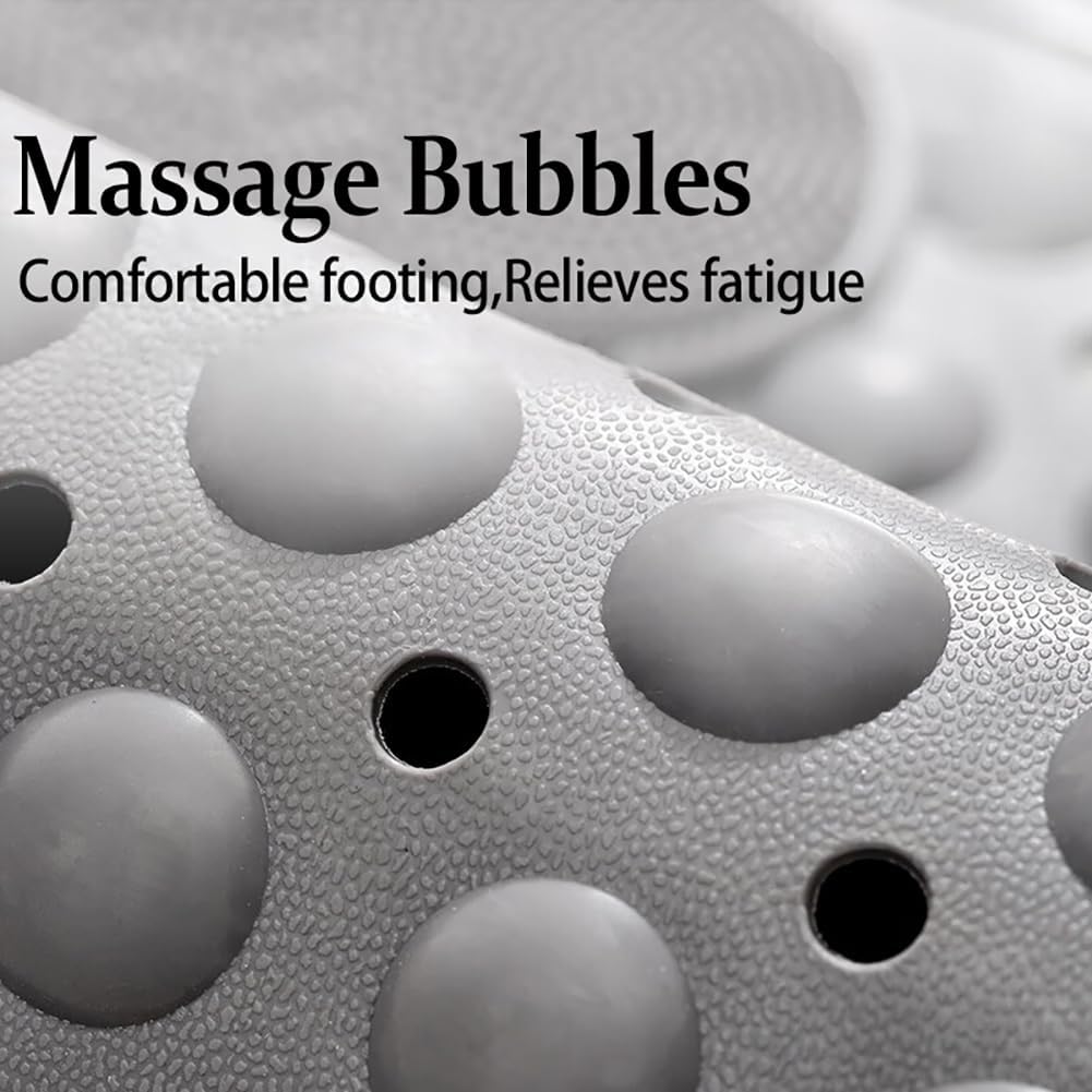 Duschmatte rutschfest 90x60cm,Antirutschmatte Dusche mit Ablauflöchern,Duscheinlage rutschfest mit S