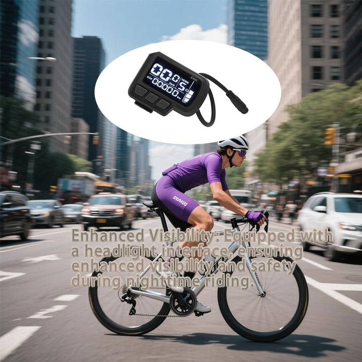 LCD-Fahrrad-Display-Messgerät, Ebike Display 6 Pin 24V, 36V, 48V, 60V, elektrische Fahrradsteuerung,