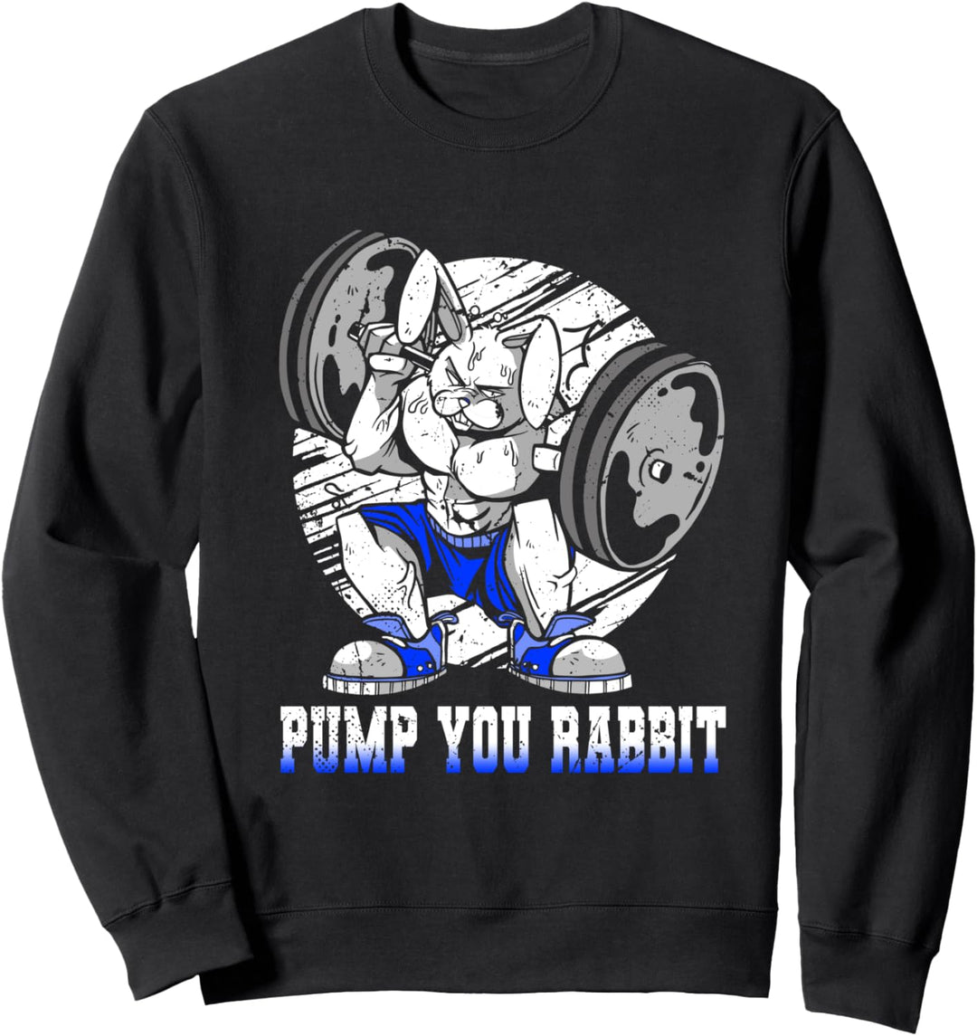Bodybuilding Kaninchen Pump You Kaninchen - Gym Fitness Bunny Sweatshirt