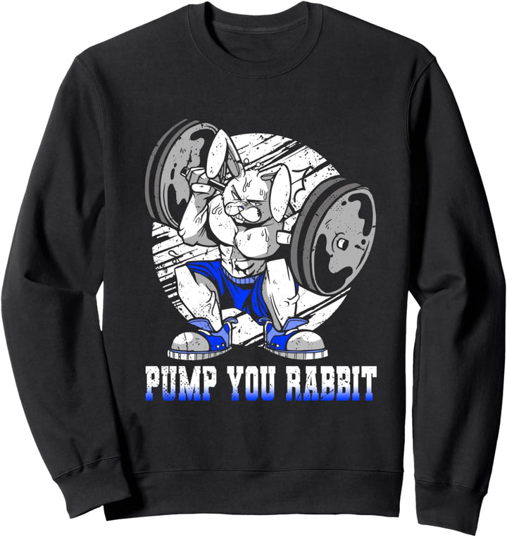 Bodybuilding Kaninchen Pump You Kaninchen - Gym Fitness Bunny Sweatshirt