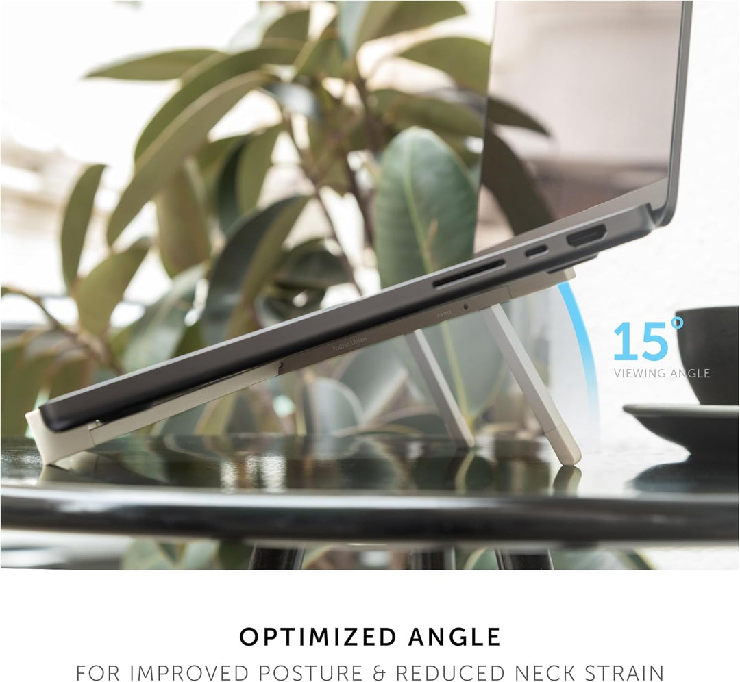Native Union Fold Laptop Stand – Ultrakompakter, faltbarer & tragbarer Laptop-Ständer – Ergonomische