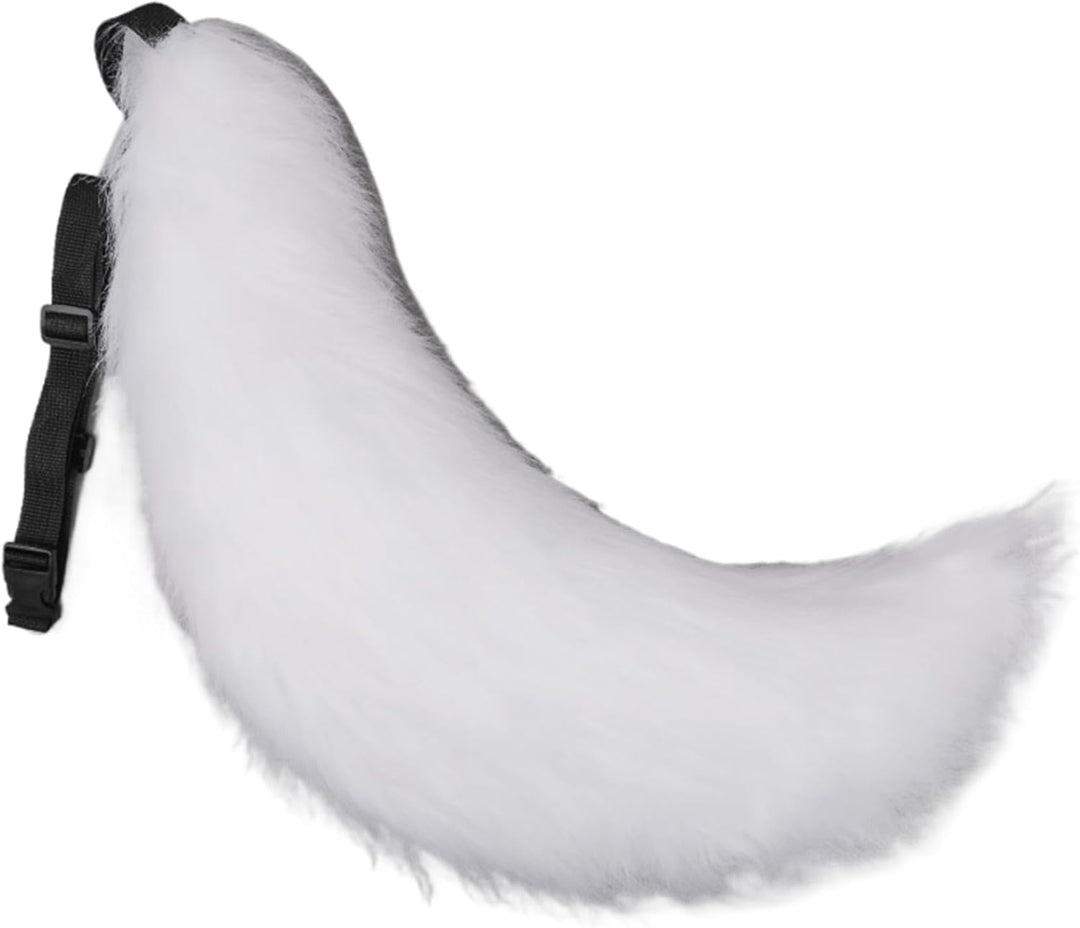 Therian Tail Therian Tail 27in Halloween Pelry Tail mit Gürtel Design Kunstpelz Wolf Schwanz für erw