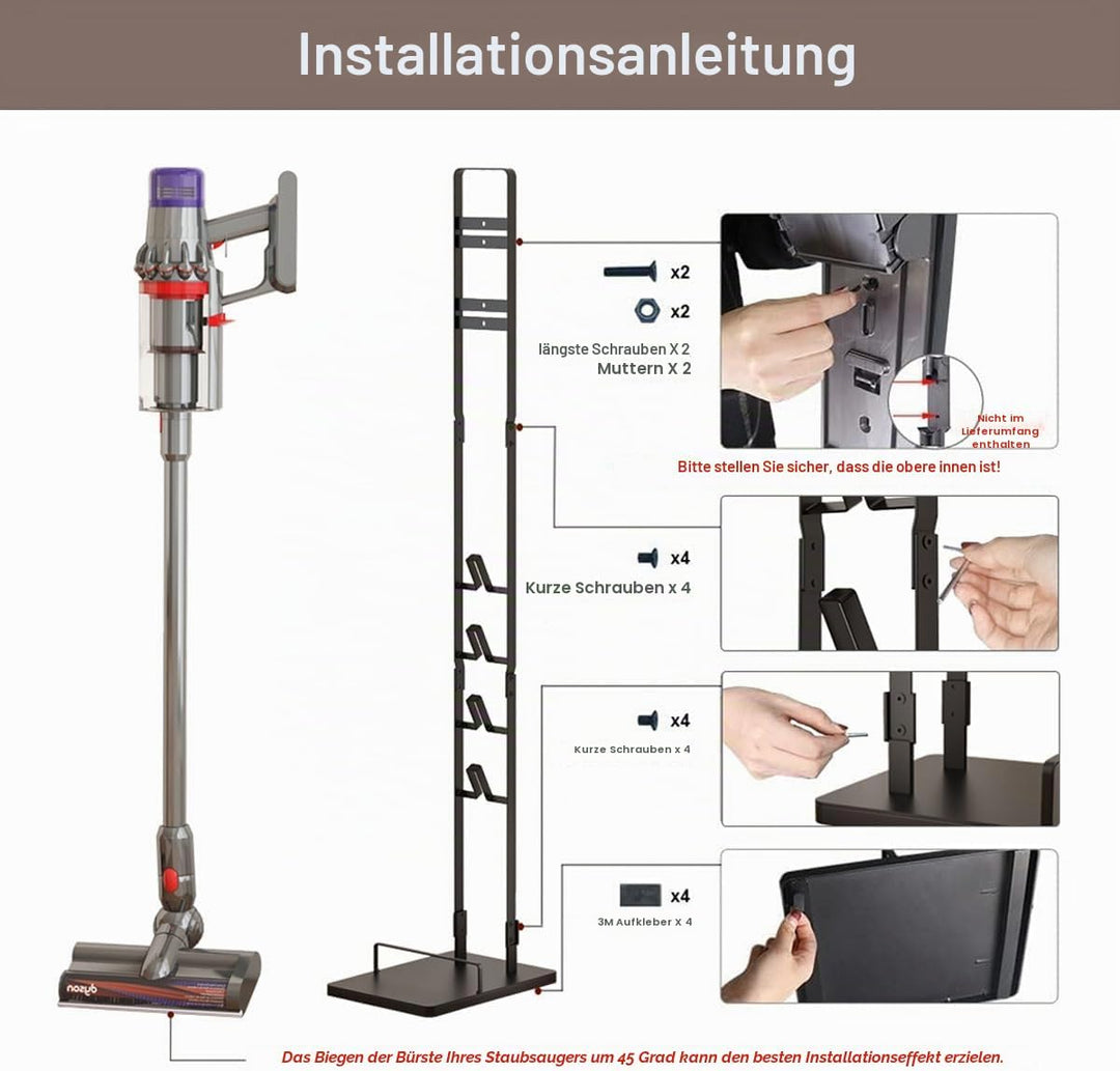 Foho Ständer Kompatibel für Dyson V15s V15 V11 V10 V8 V7 V6, Halterung, Bodenständer, Zubehörhalter