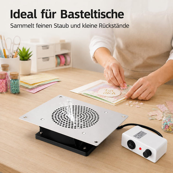 Desktop Nagelstaubsammler,Staubabsauger für Nagelstudio | ,inkl. 2 austauschbare Staubbeutel, für Na