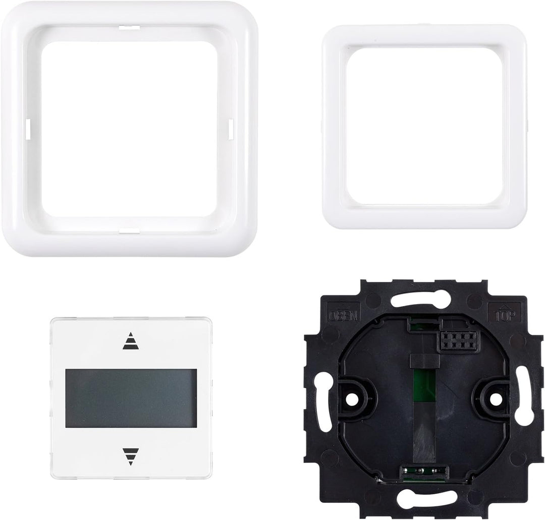 GEBA Zeitschaltuhr Rollotimer, für Rolladenmotor, Timer mit Urlaubsprogramm, Tagesprogramm, Memoryfu