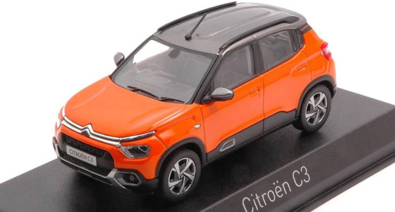 Norev Citroen C3 2021 orange grau Modellauto 1:43