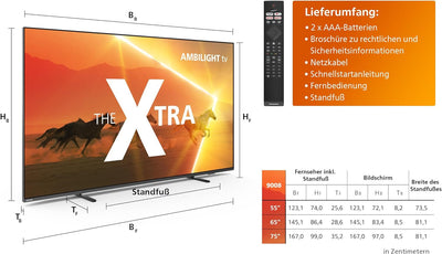 Philips Ambilight TV | 55PML9008/12 | 139 cm (55 Zoll) 4K UHD MiniLED Fernseher | 120 Hz | HDR | Dol