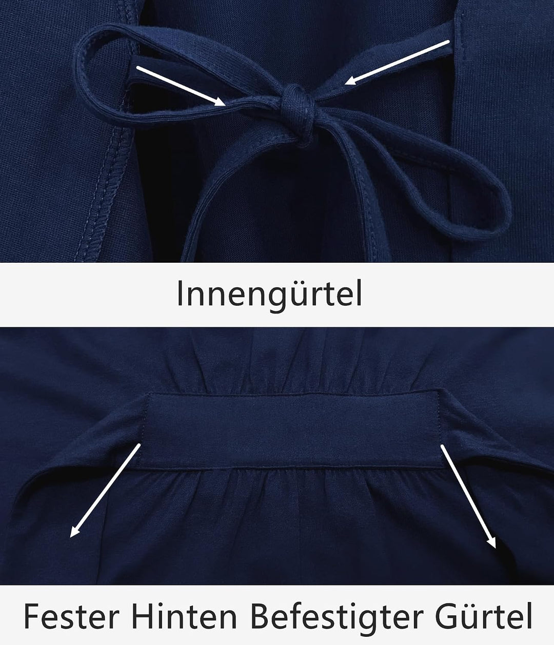 COLORFULLEAF 100% Baumwolle Bademantel Damen Kurz Morgenmantel Leicht Knielang Kimono Saunamantel Na